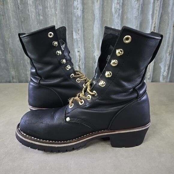 Georgia Boot Steel Toe Logger Work Boots Mens Size 8.5M Black Leather G8320 main image 6